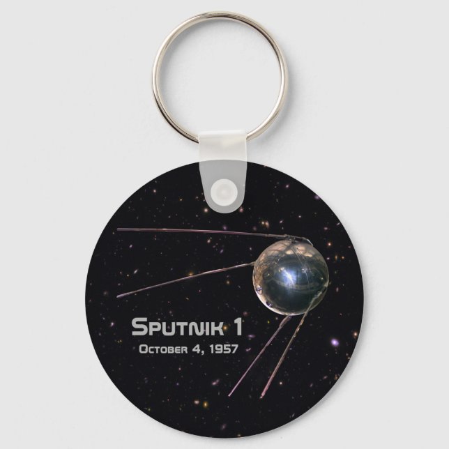 Sputnik 1 Satellite Keychain (Front)