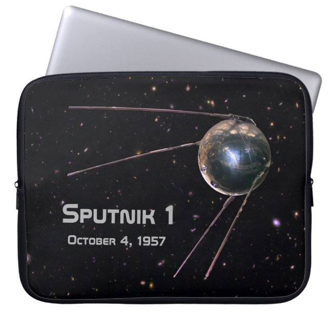 Sputnik 1 Satellite Laptop Sleeve (Front)