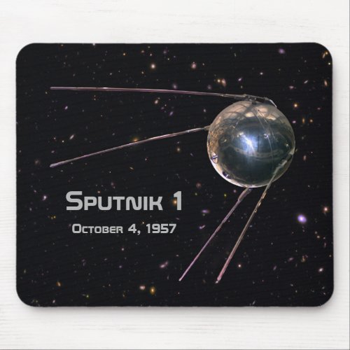 Sputnik 1 Satellite Mouse Pad