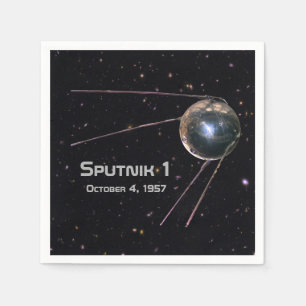 Sputnik 1 Satellite Napkins