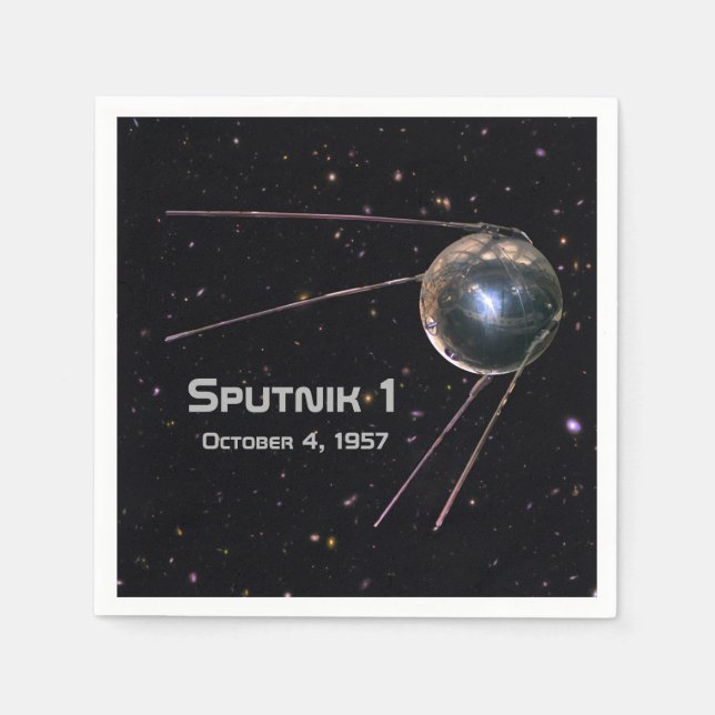 Sputnik 1 Satellite Napkins (Front)
