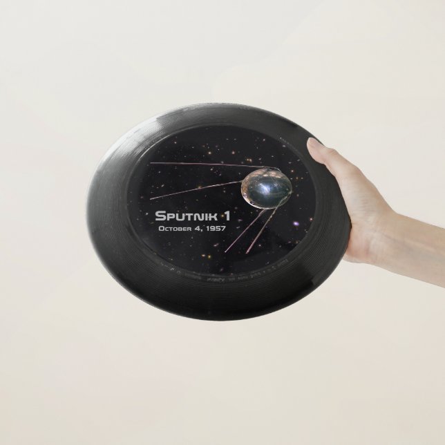 Sputnik 1 Satellite Wham-O Frisbee (In Hand)
