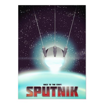 Sputnik &quot;race to the Stars&quot; Invitation