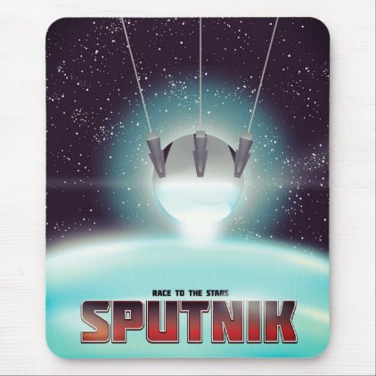 Sputnik &quot;race to the Stars&quot; Mouse Pad