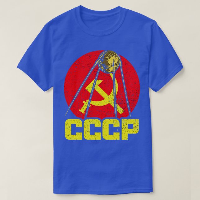 Sputnik Satellite CCCP T-Shirt (Design Front)
