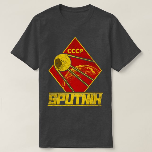 Sputnik Satellite T-Shirt (Design Front)