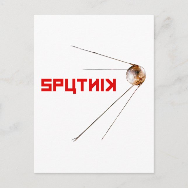 SPUTNIK - space/russian/soviet union/technology Postcard (Front)