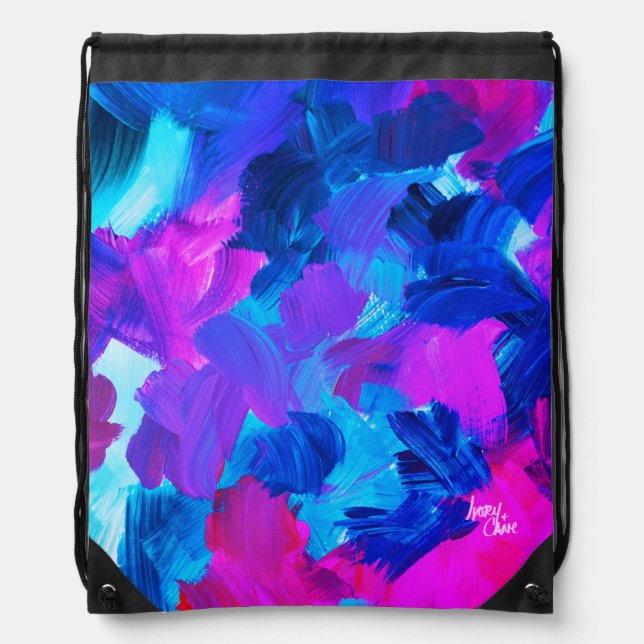 SPWW Electric Vibes Drawstring Backpack (Front)