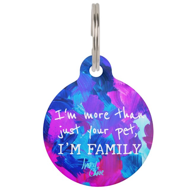 SPWW Electric Vibes Round Pet Tag (Back)