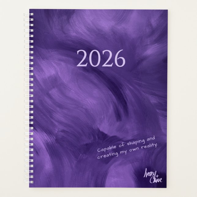 SPWW Free-Flowing Violet Haze Monthly Planner (Front)