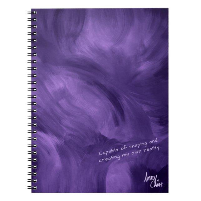SPWW Free-Flowing Violet Haze Purple Spira Journal (Front)