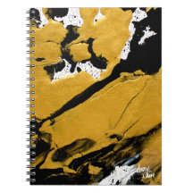 SPWW Ignited Soul Black & Gold Abstract Journal
