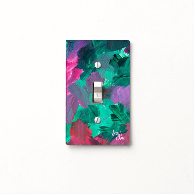 SPWW Touch of Jewel Tones Single Toggle Light Switch Cover (In Situ)