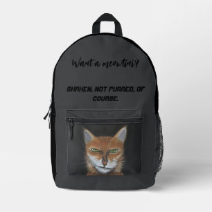 Spy Cat Funny Printed Backpack