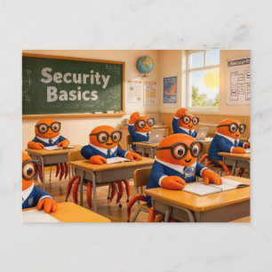 Spy Crab Classroom Learning Essential Security Bas Postcard