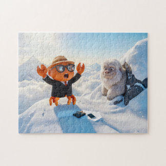 Spy Crab Shocked Seeing Real Yeti Creature Jigsaw Puzzle