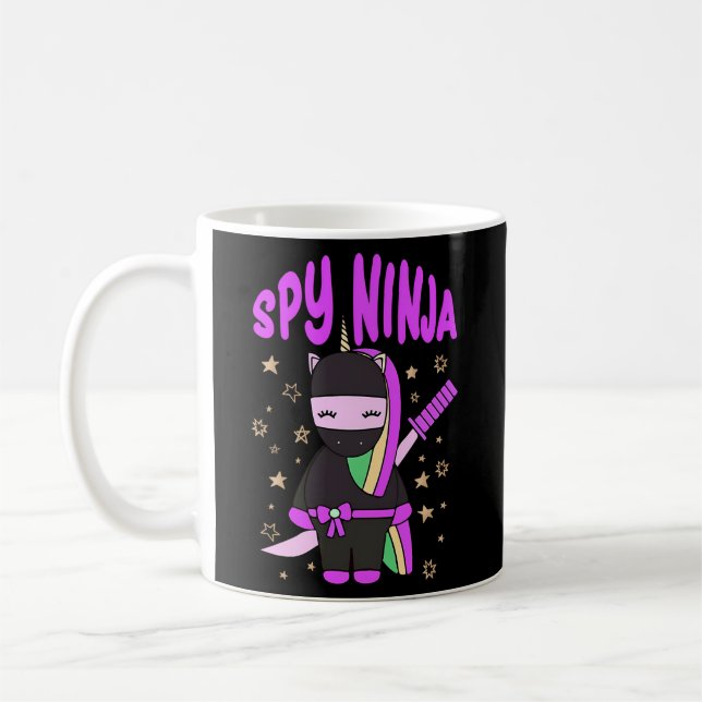 Spy-Gaming Ninjas Game Unicorn Ninja Coffee Mug (Left)