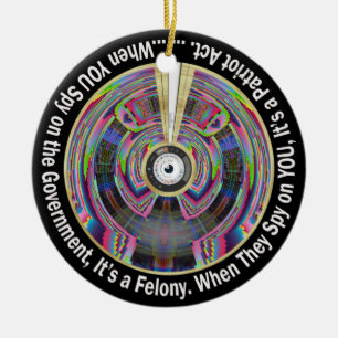 Spy on the Patriot Act Ornament