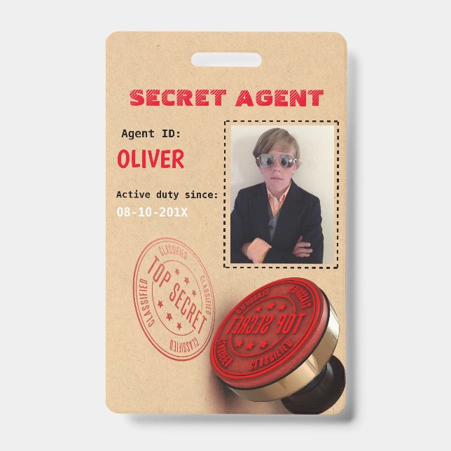 Spy Party Secret Agent Badge (Front)