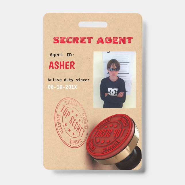 Spy Party Secret Agent Badge (Front)