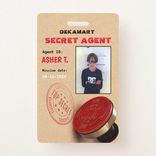 Spy Party Secret Agent Company Badge