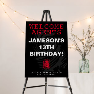 Spy Party Welcome Agents Foam Board
