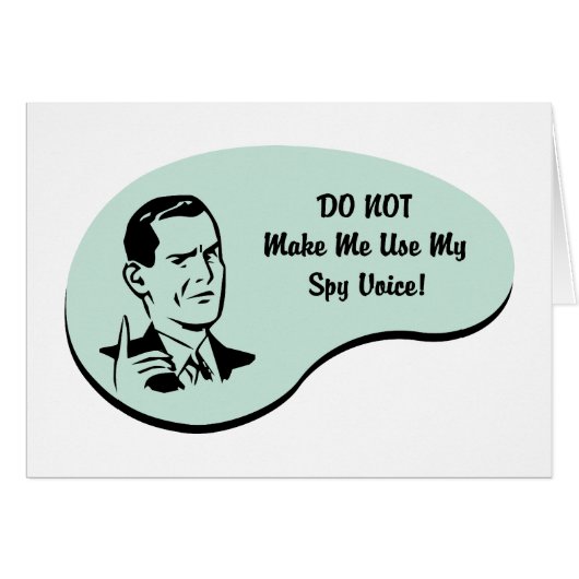 Spy Voice Cards (Front Horizontal)