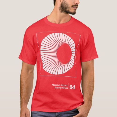 Spying Glass Minimalist Graphic Artwork Design T_Shirt