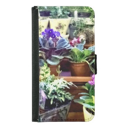 SQ_AfricanVioletsForSaleAfrican Violets For Sale Samsung Galaxy S5 Wallet Case