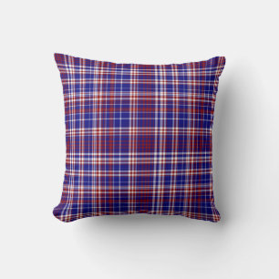 Sq.Pillow,Red White and Blue Collection 08 Throw Pillow