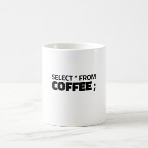 SQL Coffee Code Design SELECT Query Mug
