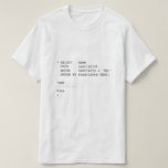 [ Thumbnail: Sql Database Specialist: Mike T-Shirt ]