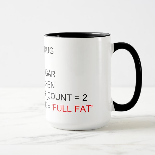SQL PROGRAMMING TEA MUG (Right)