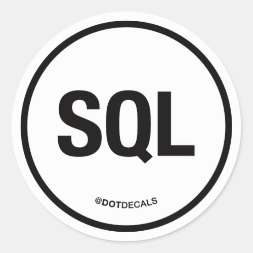 SQL Sticker