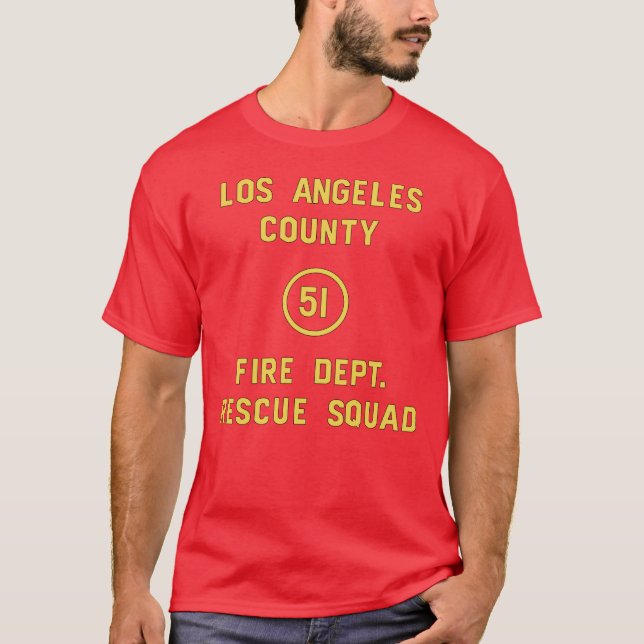 Squad 51 Door from Emergency! T-Shirt (Front)