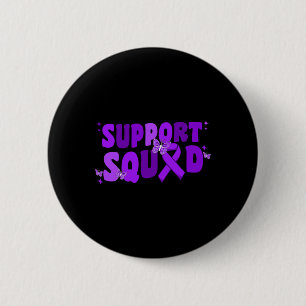 Squad Alzheimerheimer Heimer's Awareness Butterfly Button