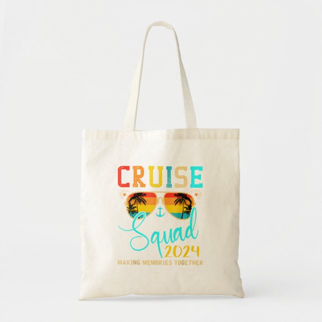 Squad Crew Cruise 2024 Summer Vacation Matching Fa Tote Bag (Front)