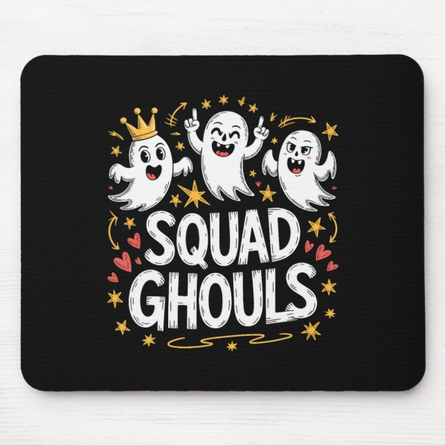Squad Ghosts Matching Funny Halloween 1  Mouse Pad (Front)