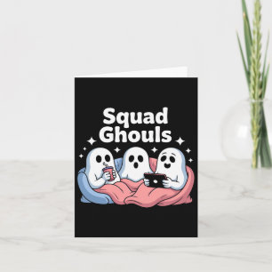 Squad Ghosts Matching Funny Halloween 5 Card