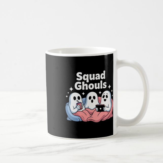 Squad Ghosts Matching Funny Halloween 5  Coffee Mug (Right)