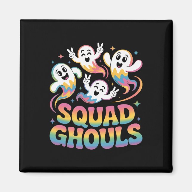 Squad Ghosts Matching Funny Halloween 7  Magnet (Front)