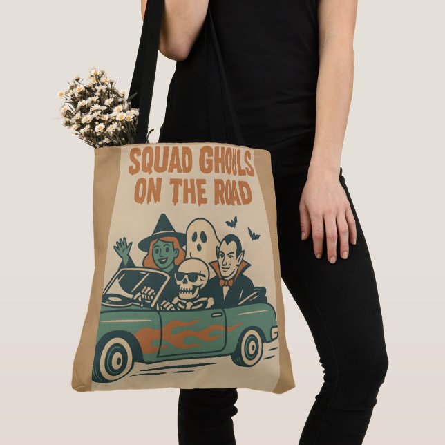 Squad Ghouls Cruisin' in Style Tote Bag (Close Up)
