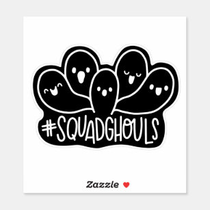 Squad Ghouls Halloween Ghosts Sticker