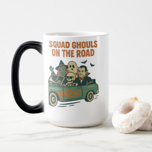 Squad Ghouls On The Road Retro Monster Car Cruise Color Morph Mug