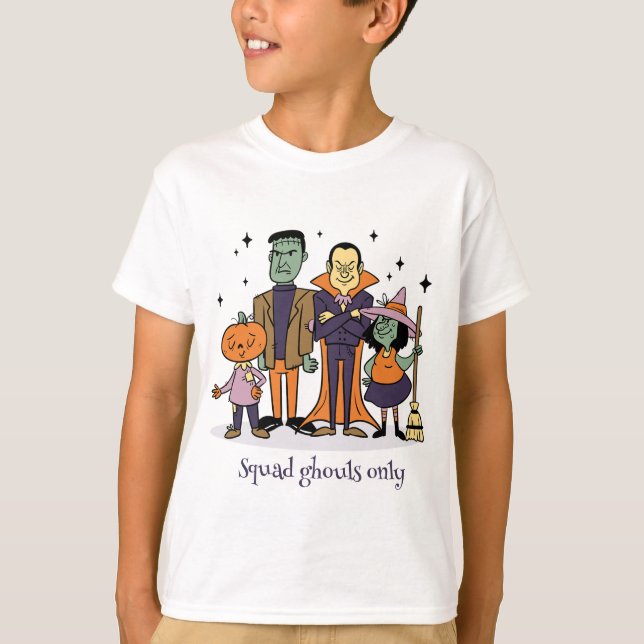 Squad Ghouls Only Halloween Kids T-Shirt (Front)