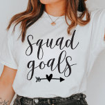 Squad Goals Besties, Bridal, Bachelorette, Group  T-shirt at Zazzle