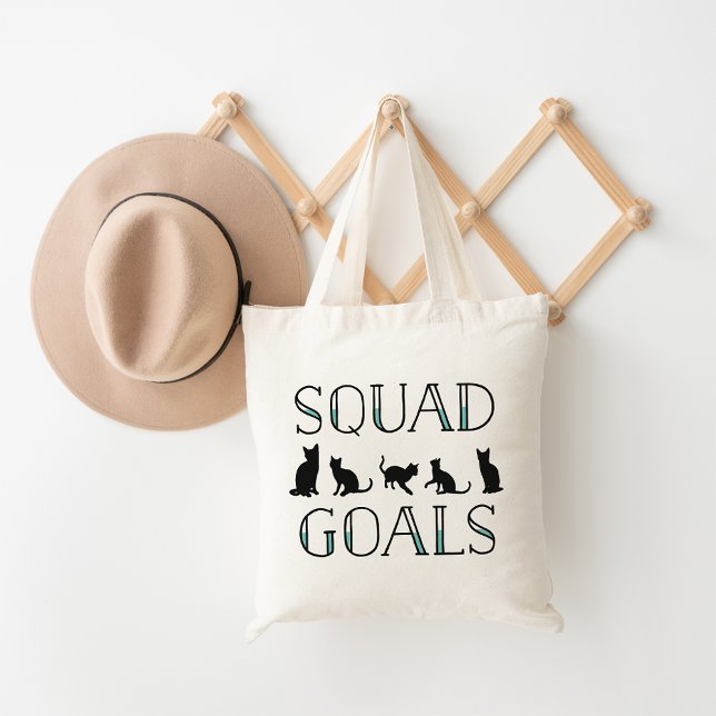 Squad Goals Cat Tote Bag (Creator Uploaded)