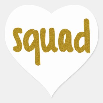 Squad Heart Sticker by OblivionHead at Zazzle