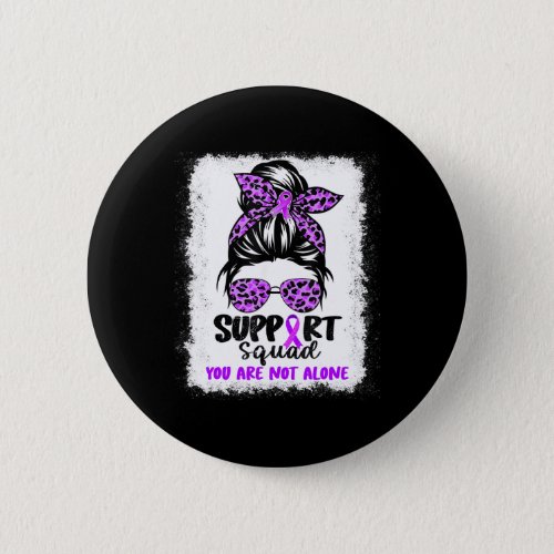 Squad Messy Bun Purple Warrior Alzheimerheimer Awa Button