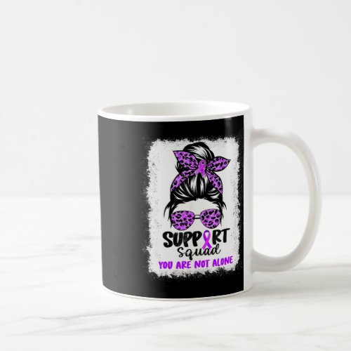 Squad Messy Bun Purple Warrior Alzheimerheimer Awa Coffee Mug